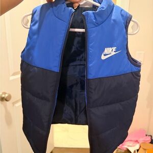 Nike Two-Tone Blue Puffer Vest- 3T